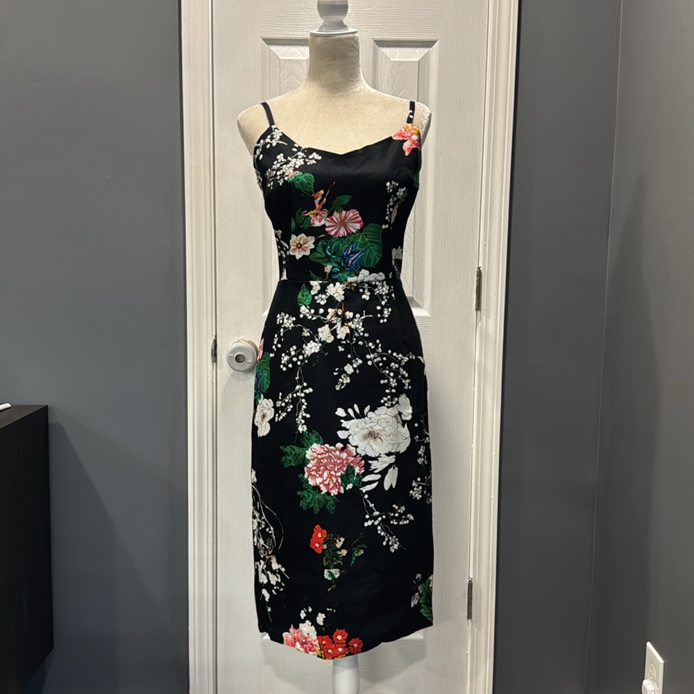 NWT Collectif London Cinthia Blossom Pencil Dress Size Large UK 14 US 10 NEW